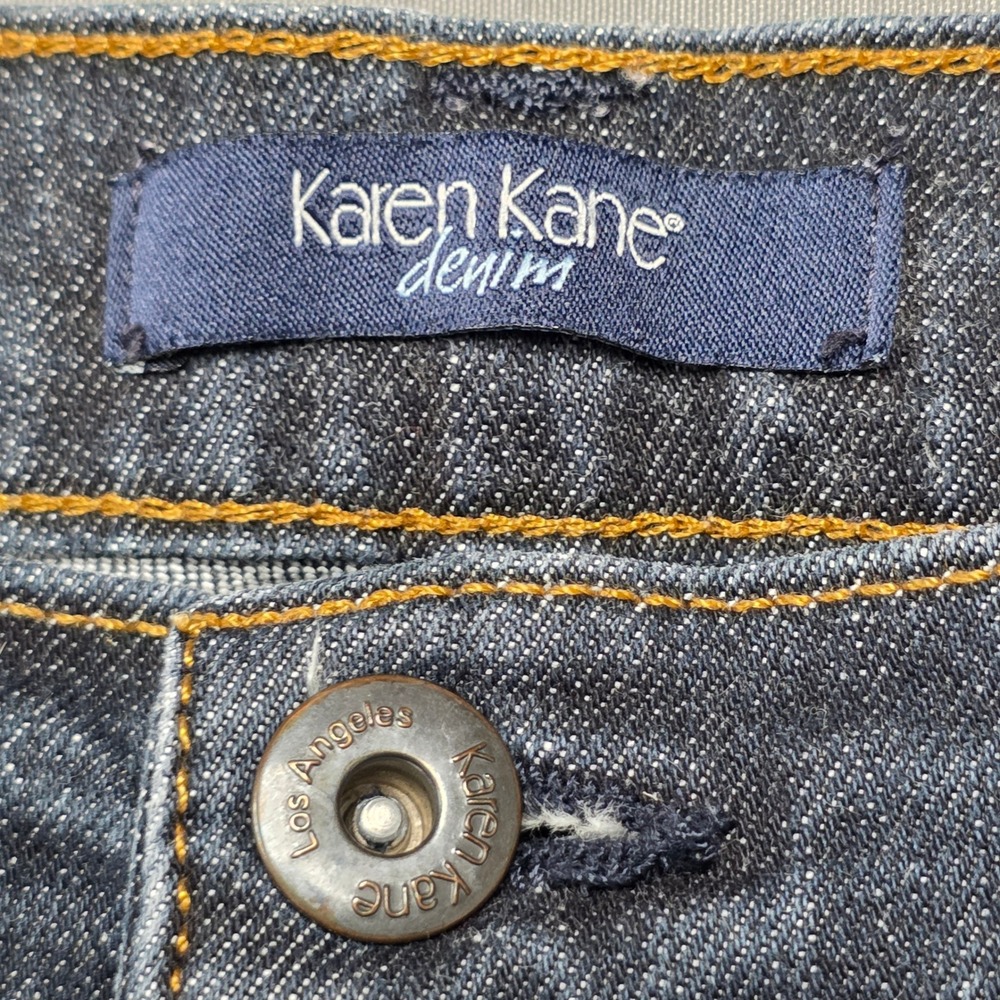 Karen Kane Jeans Women's Crop Denim Dark Wash 20W - Picture 3 of 7
